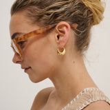 L&S Kitty Rectangular Sunglasses in Vintage Tort
