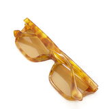 L&S Kitty Rectangular Sunglasses in Vintage Tort