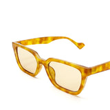L&S Kitty Rectangular Sunglasses in Vintage Tort