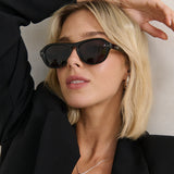L&S Blanc Round Frame Sunglasses in Black