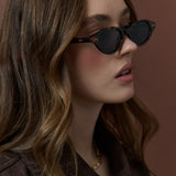 Aire Oval Frame Sunglasses in Tort