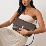 L&S Nova Clutch Bag in Brown