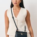 Thalia Top Handle Crossbody Bag in Black