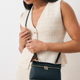 Thalia Top Handle Crossbody Bag in Black
