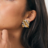 L&S Basic Croffle Statement Earrings