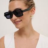 Sierra Square Frame Sunglasses in Black