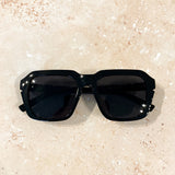 Delaney Oversized Sunglasses in Black