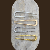 Pheobe Plain French Pin in Silver (1pc)