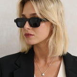 Cezanne Angular Sunglasses in Black