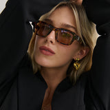 Cezanne Angular Sunglasses in Tort