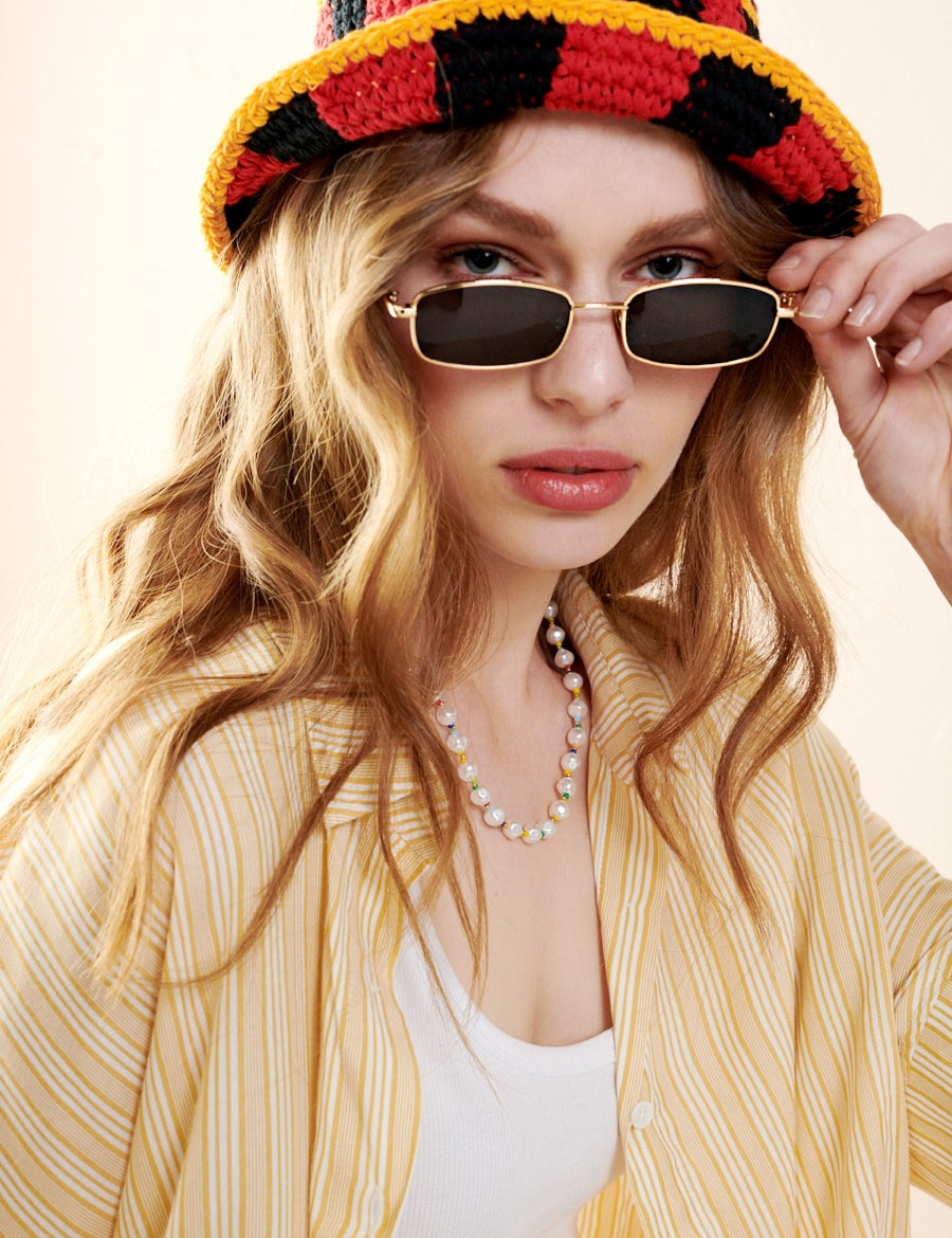 Britta Retro Metal Frame Sunglasses (3col)