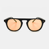 L&S Ibiza Aviator Sunglasses in Black/Orange