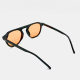 L&S Ibiza Aviator Sunglasses in Black/Orange