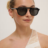Ibiza Aviator Sunglasses in Black