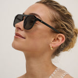 Ibiza Aviator Sunglasses in Black