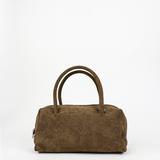 Tory Suede Crossbody Bag In Olive