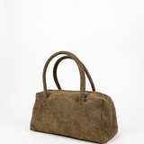 Tory Suede Crossbody Bag In Olive