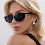 Danni Angular Sunglasses in Black