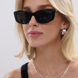 Danni Angular Sunglasses in Black