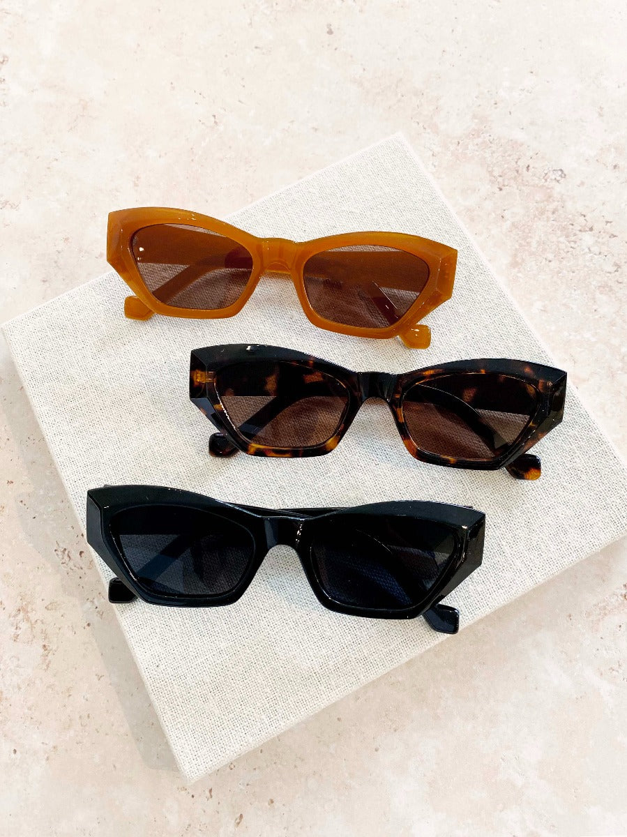 Kimmy Angular Cat-Eye Sunglasses
