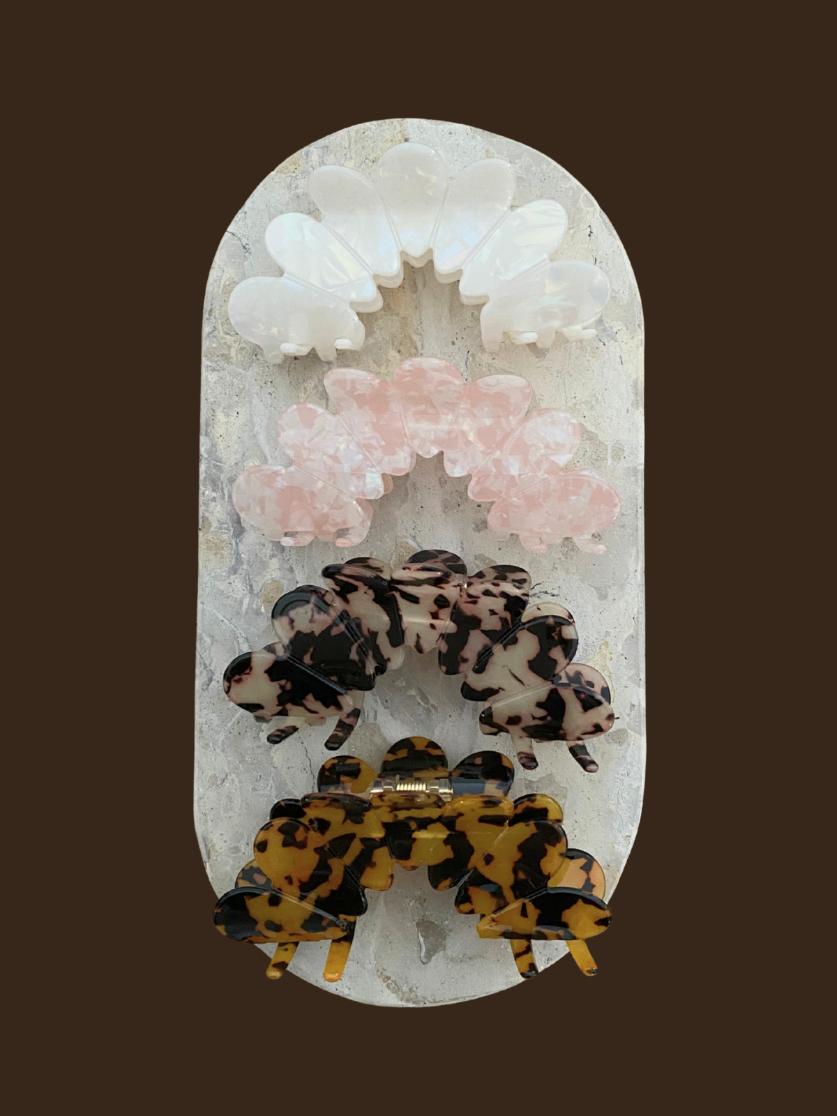 Bubble Hair Claw Clips (4col)