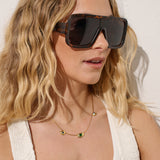 Retro Oversize Square Sunglasses in Tort