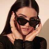 Mielli Cat Eye Sunglasses in Black