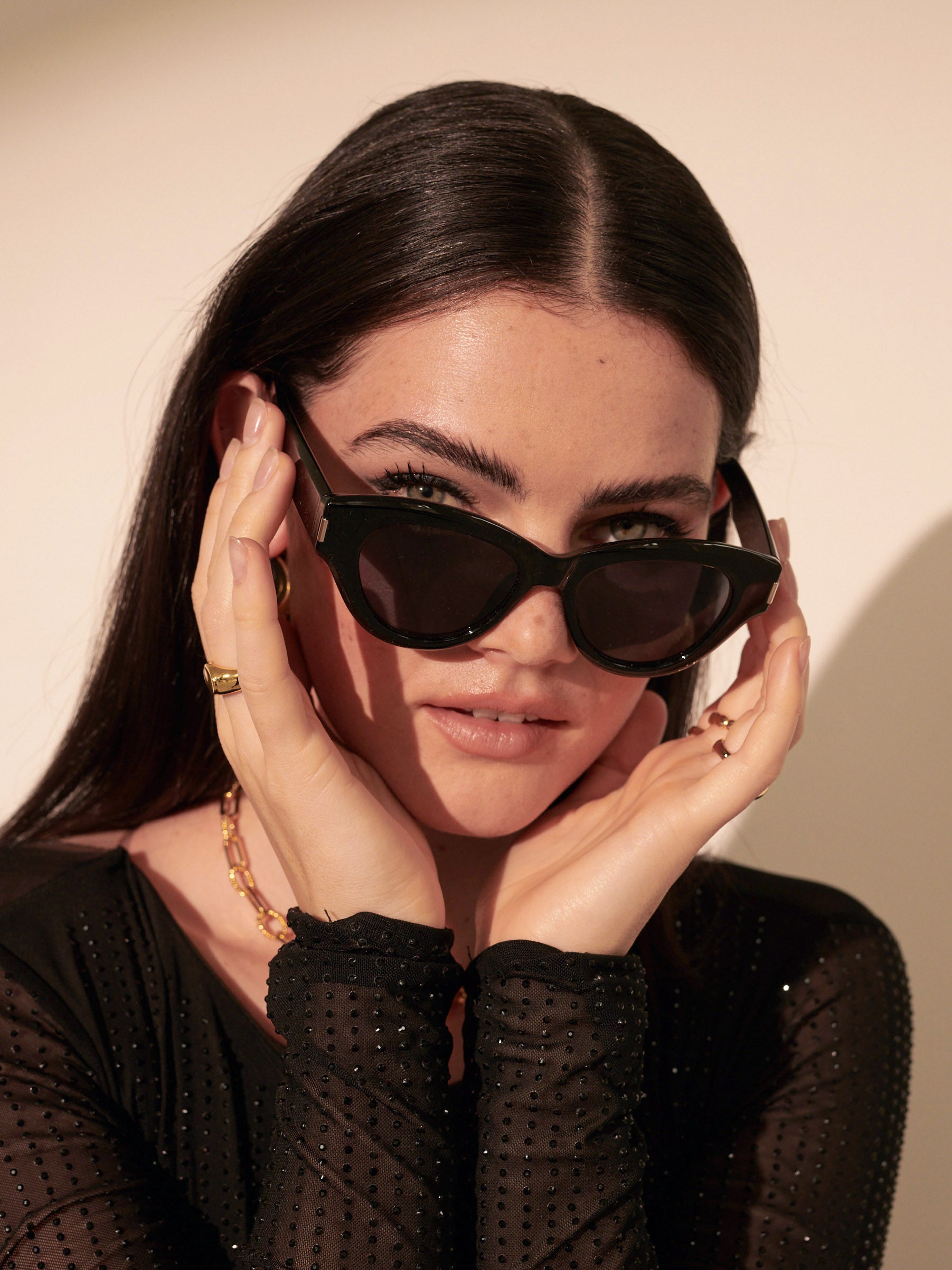 Mielli Cat Eye Sunglasses in Black