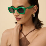 Tiarnie Retro Oval Sunglasses (2col)