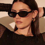 Mardi Oval  Retro Sunglasses (3col)