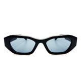 L&S Laila Square Frame Sunglasses in Black