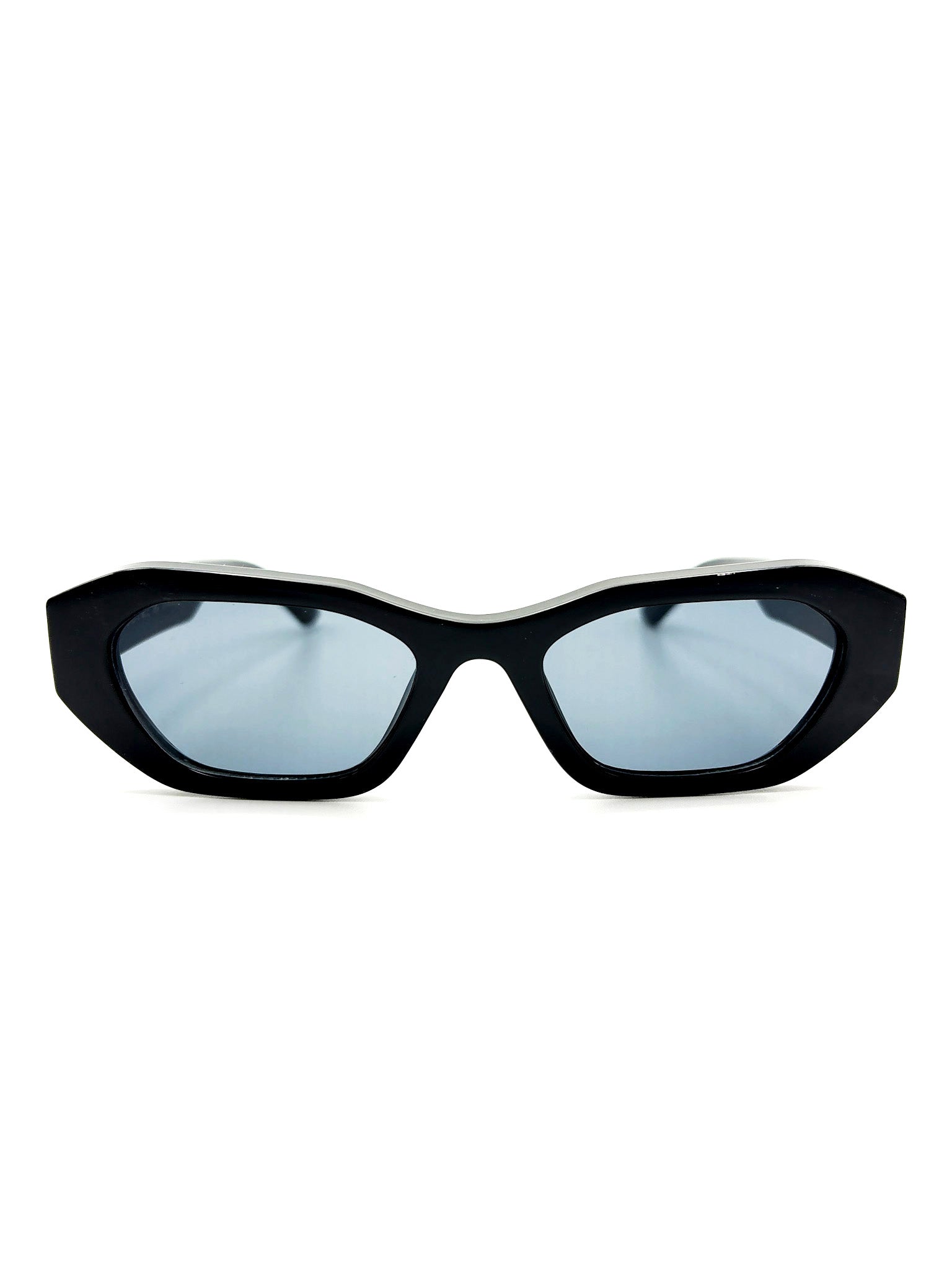 L&S Laila Square Frame Sunglasses in Black