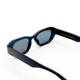 L&S Laila Square Frame Sunglasses in Black