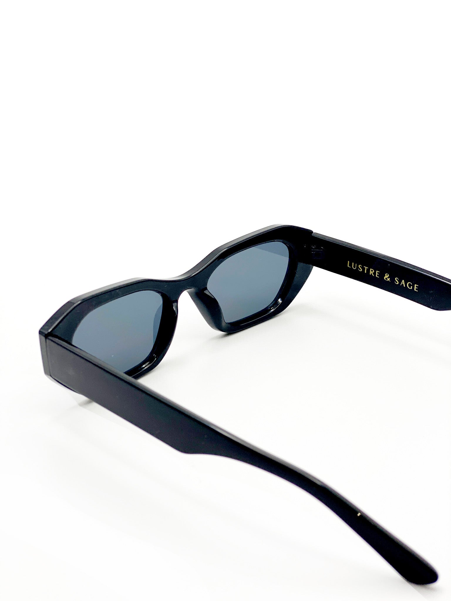 L&S Laila Square Frame Sunglasses in Black