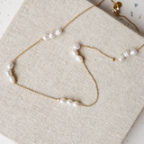 Trio Pearl 18K Gold Plated Necklace