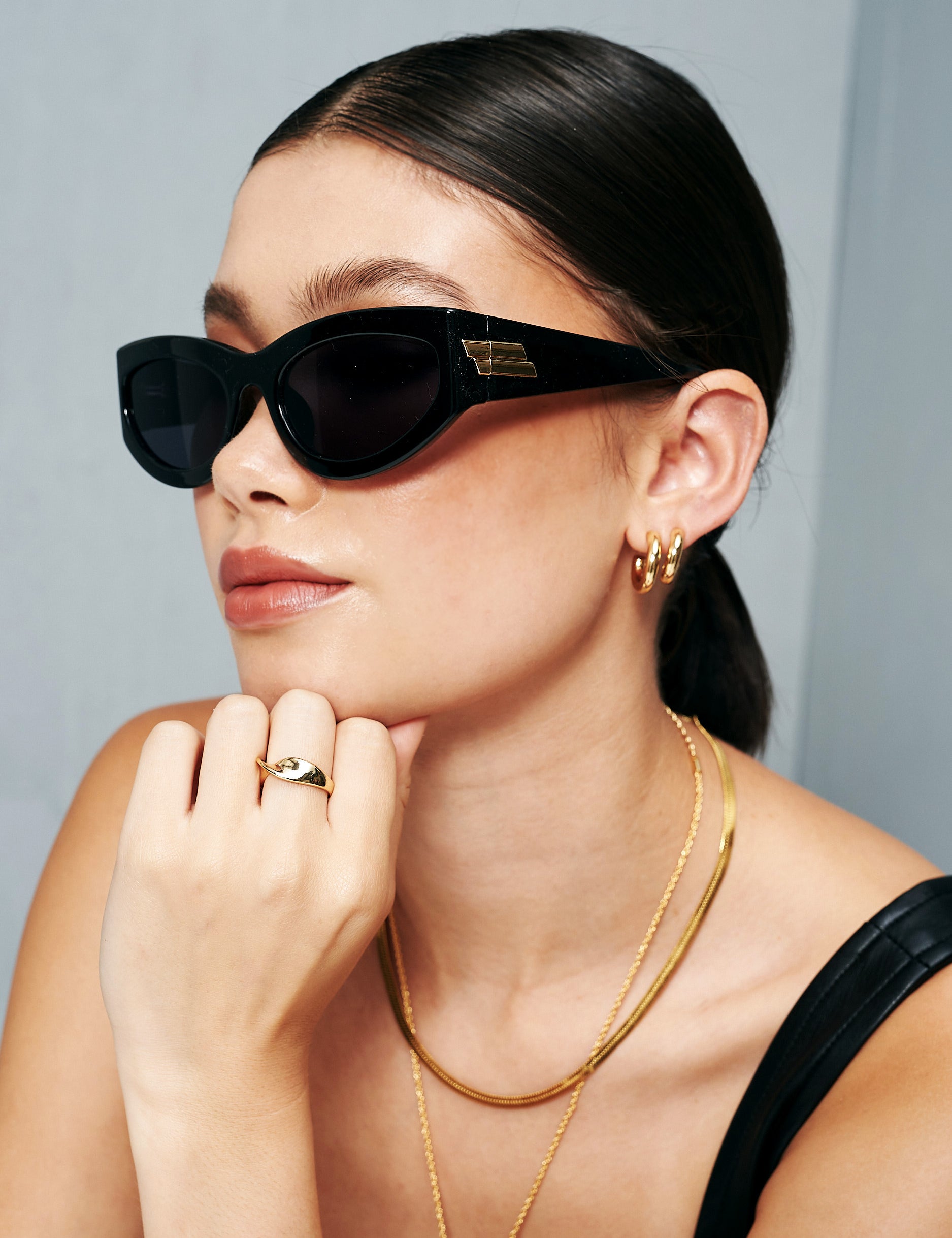 Emilee Oval Sunglasses (3col)