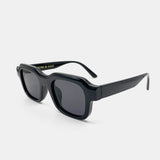 L&S Goutte Angular Sunglasses in Black