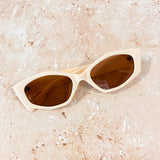 Simone Angular Sunglasses in Black
