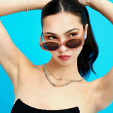 Simone Angular Sunglasses in Black