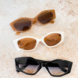 Simone Angular Sunglasses in Black