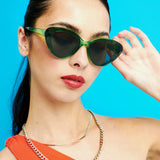 Abigail Cat-Eye Sunglasses in Brown