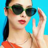 Abigail Cat-Eye Sunglasses in Brown