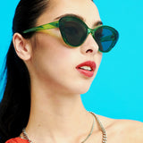 Abigail Cat-Eye Sunglasses in Brown