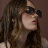 Balona Square Frameless Sunglasses