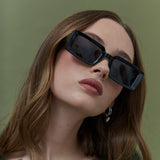 Deanne Rectangular Sunglasses in Black