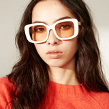 Elisha Oversized Sunglasses in White