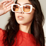 Elisha Oversized Sunglasses in White