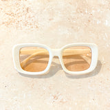 Elisha Oversized Sunglasses in White