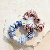 L&S Mini Silk Scrunchie 2pack in Blue&Pink
