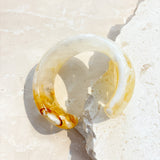 Joey Open Cuff Bangle in Stone